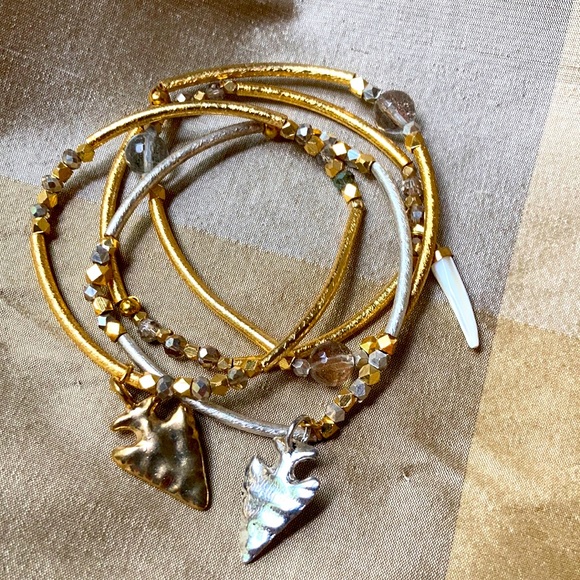 B.b. Lila stackable bracelets - Picture 1 of 10